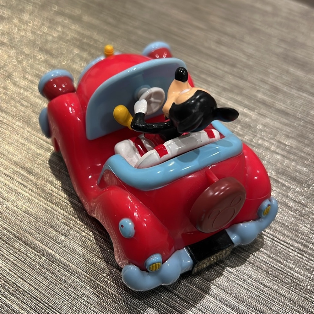 Vintage Disney Mickey Mouse pull back,convertible red car. California Mi… - Picture 3 of 6